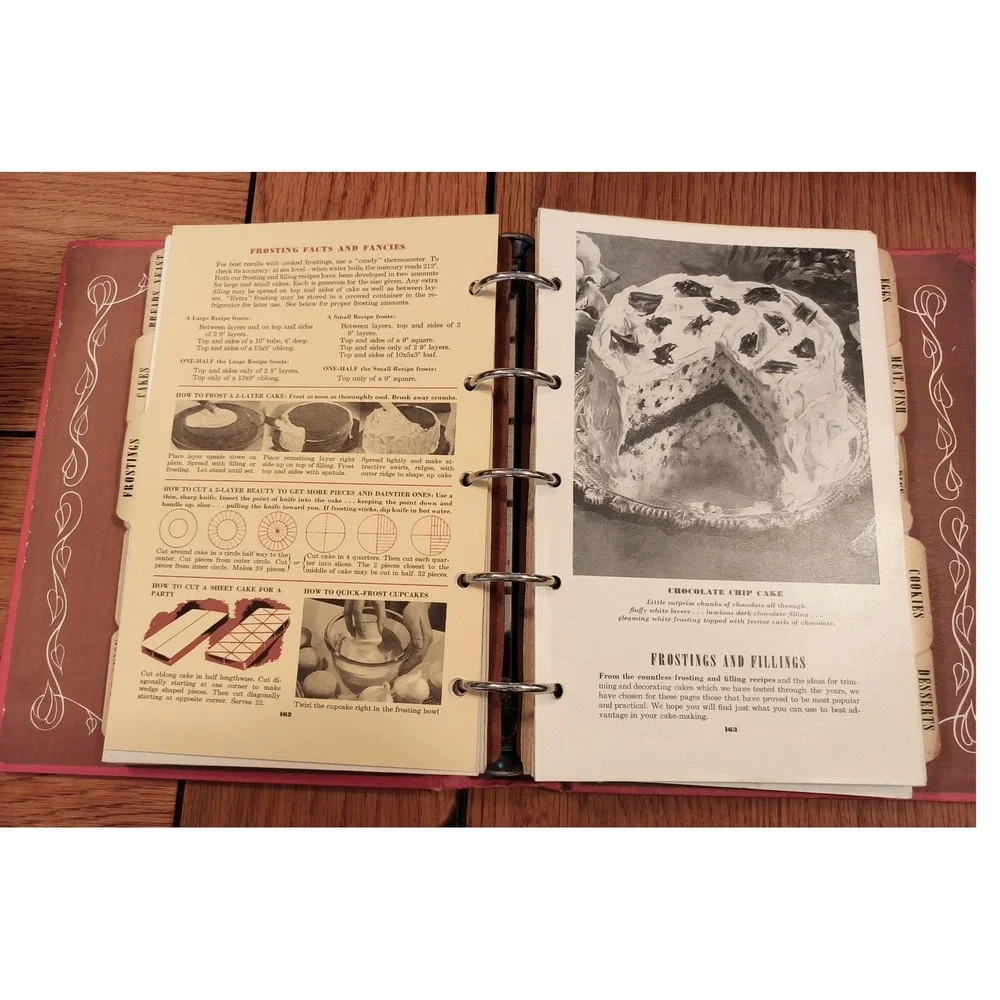 betty crocker's picture cook book spiral first edition third printing recipe